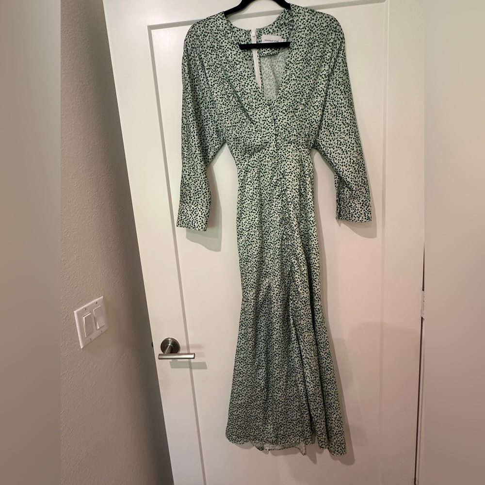 Significant Other Green Floral Maxi Dress